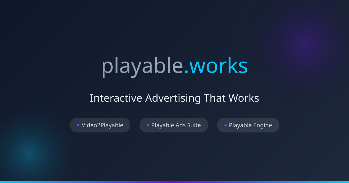 Playable.Works - Interactive Advertising That Works